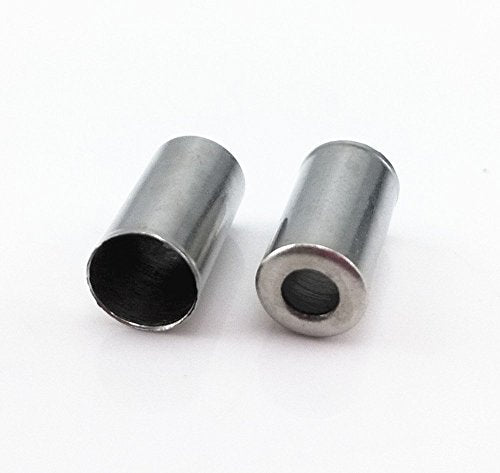 5mm Bicycle Brake Cable End Caps - Pack of 100 Metal Caps