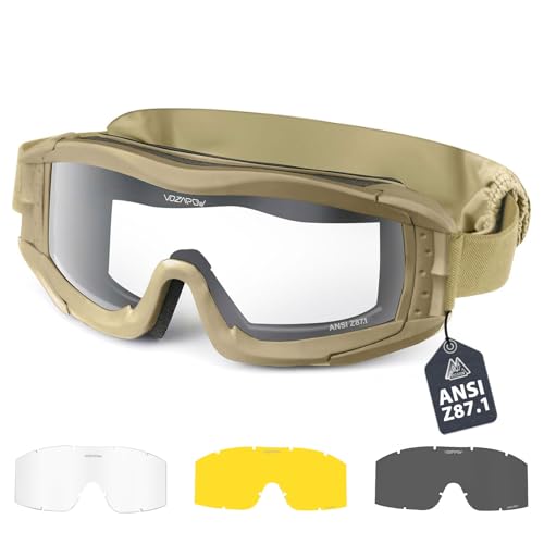 Anti-Fog Tactical Safety Goggles - A1 Single Layer Lens