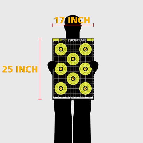 Atflbox Sight in Shooting Range Paper Target, 17X25 Inch High