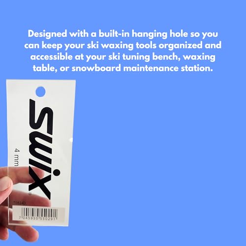Plexi Snowboard and Ski Scraper - 4mm Thickness