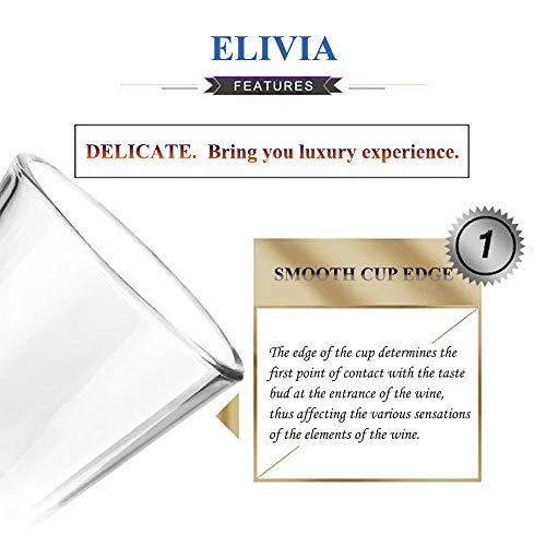 Elivia 1.2oz Shot Glass Set with Heavy Base - 12 Pack, Clear Glass for Whiskey & Liqueurs