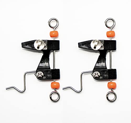 Red Bead Outrigger Release Clips Set of 2 Adjustable Stainless Steel for Boating