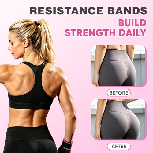 Fabric Resistance Bands Set - 3 Levels Non-Slip Exercise Booty Bands