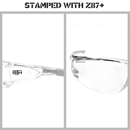 Anti-Fog Clear Safety Glasses for Youth Baseball & Pickleball - Clear-Pink