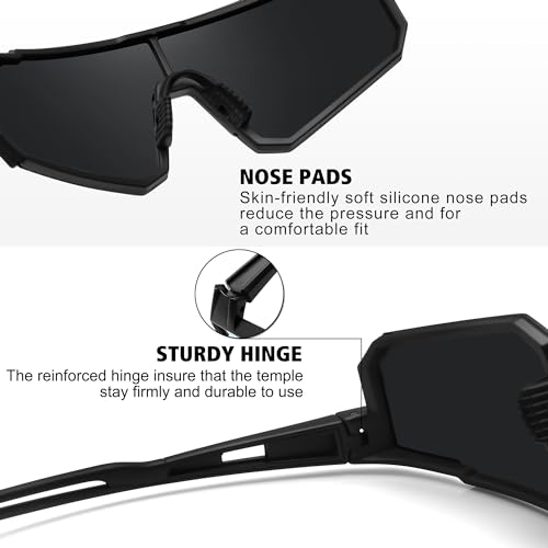 Polarized Sports Sunglasses for Men & Women - UV400 Protection