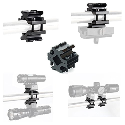 Universal Dual-Sided Picatinny Rail Rifle Barrel Mount Adapter