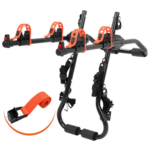 2-Bike Trunk Mount Rack - Black & Orange, Model SY-Trunk-BR