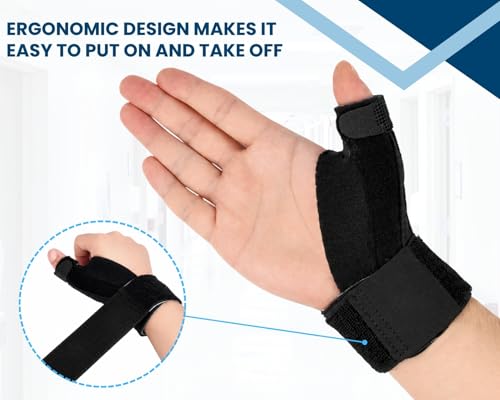 Thumb Brace for Arthritis Pain Relief - Right Hand L/XL, Breathable