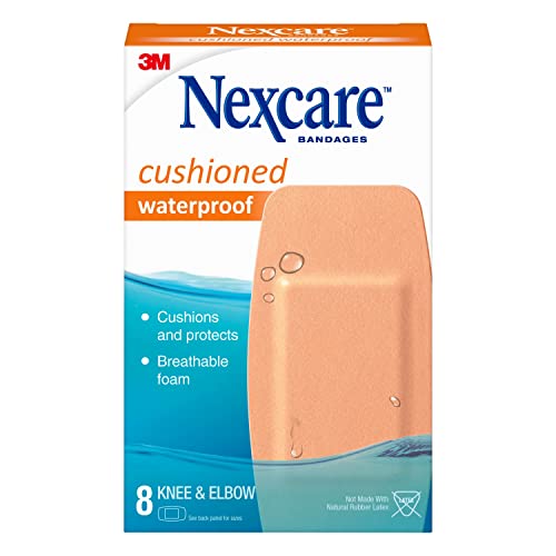 Waterproof Cushioned Bandages for Knee & Elbow - 2x4 in, 8 Count