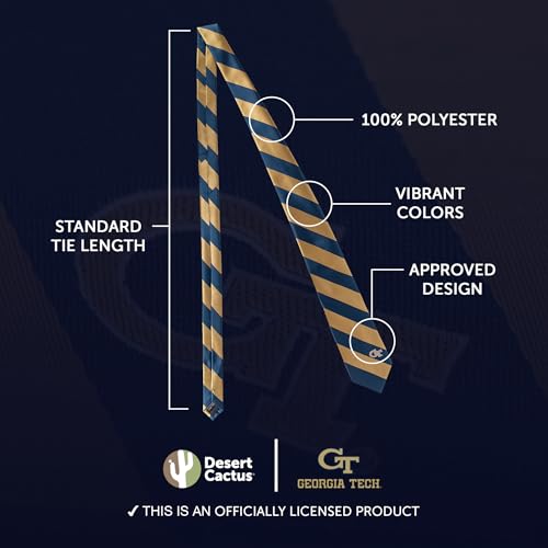 Georgia Tech Yellow Jackets Necktie | Men's Formal Neck Tie