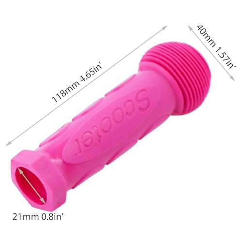 Kids Scooter Handle Grips - Pink Replacement Handlebars, 2-Pack