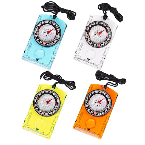 Multifunctional Waterproof Outdoor Compass with Ruler & Lanyard