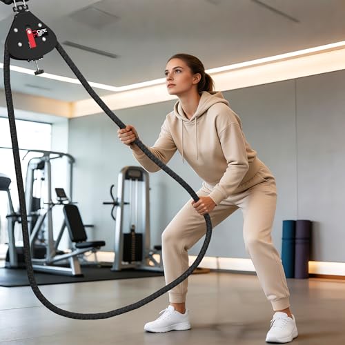 Endless Rope Trainer - Portable Pulley System with Adjustable Resistance - Teardrop