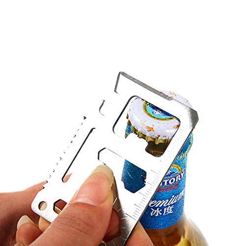 11-in-1 Stainless Steel Survival Multi-Tool Card - Compact EDC Wallet Tool