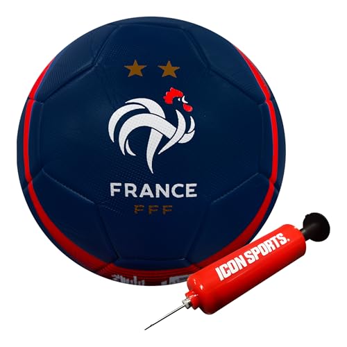 Official French Football Federation Soccer Ball - Size 5 Navy