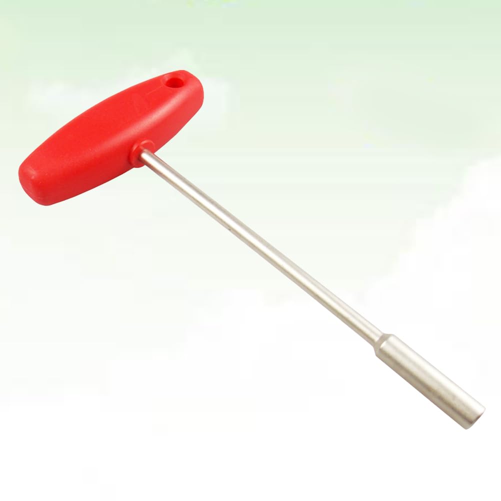 ULTECHNOVO Bike Concealed Spoke Wrench T Shape Sleeve Wrench Wire Adjust Spoke Tool Hexagonal Hole Bicycle Wheel Repair Tool 6.10X2.99X0.90In