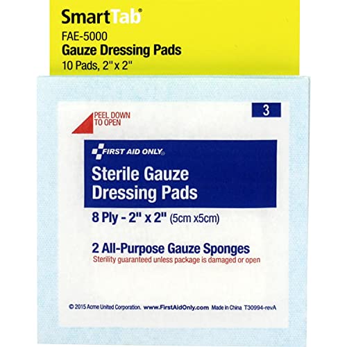 Sterile Gauze Dressing Pads 2" x 2" - 5 Count - FAE-5000