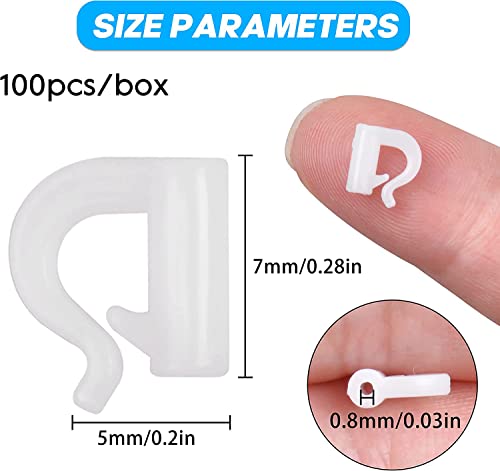 Quick Change Spinner Clevis - 100pcs Fishing Snaps - White