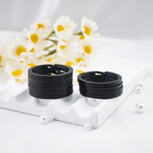 10 Pcs 1-Inch Stainless Steel Split Rings for Keychains
