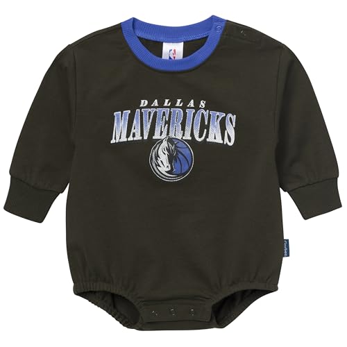 Gerber NBA Baby Sweatshirt Bubble Romper - Dallas Mavericks, 18 Months