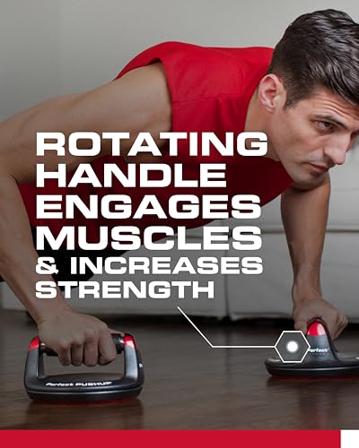 Push-Up Handles with Rotating Design & Steel Ball Bearings - Supports 400lbs