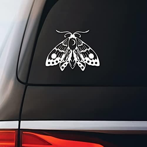 Moon Moth Vinyl Sticker Decal for Notebook & Laptop - 5.5" x 4.25"