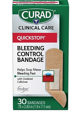 Flexible Fabric Bandages with Bleeding Control Technology - 30 Count