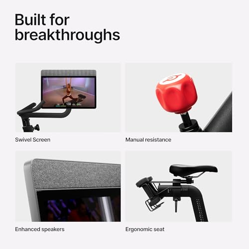 Cross Training Exercise Bike with HD Swivel Screen for Home