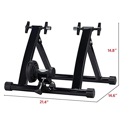 Indoor Bike Trainer Stand with Magnetic Resistance - Fits 26-28in/700C