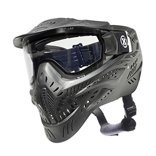 HSTL Goggle Paintball Airsoft Mask - Anti Fog Thermal Lens - Black/Clear