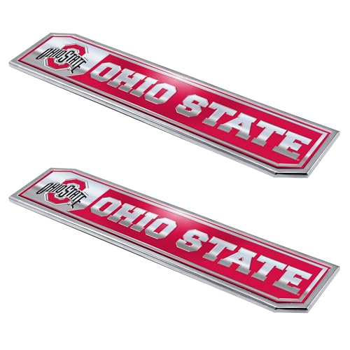 Ohio Buckeyes Truck Emblems 2-Pack - 1.75" x 8"