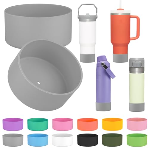 Silicone Boot Sleeve for Stanley Water Bottles - Gray, 2 Pcs