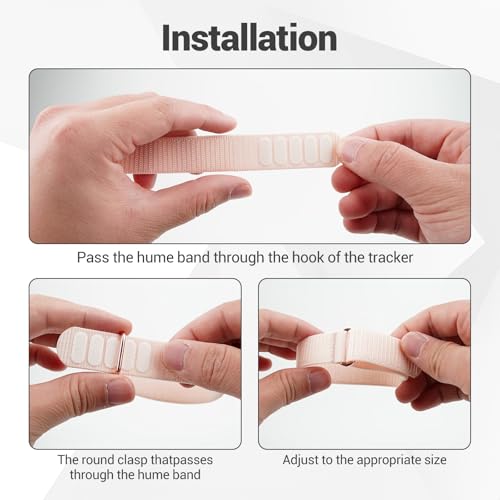 Breathable Nylon Loop Wrist Strap for Health Band - Pink
