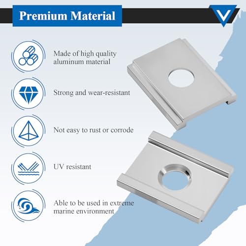 Kayak Track Adapter Plate w/O-Ring for FeelFree Uni-Track&Uni-Bar