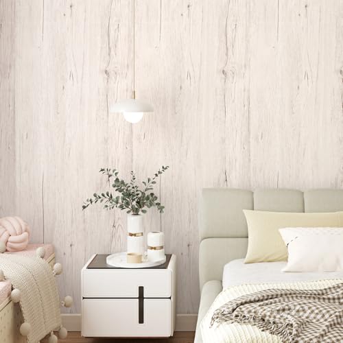 Wallercity Oak Wood Grain Contact Paper for Kitchen Countertops Light Wood Peel and Stick Wallpaper for Table Tops Desk Vinyl Self Adhesive Waterproof Wall Paper for Countertop Cabinets 15.8''x78.7''