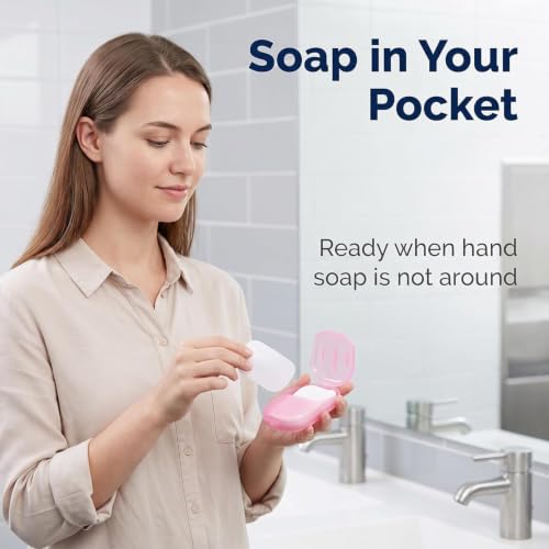 Portable Disposable Soap Sheets - 5 Pack Travel Hand Cleansing Paper