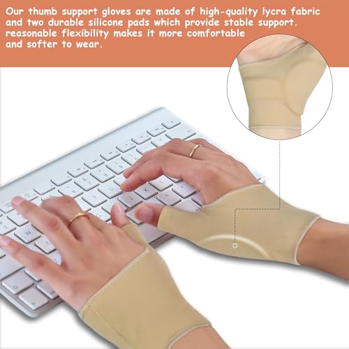 Thumb Wrist Brace Compression Sleeve - Small Size for Arthritis Relief