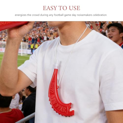 8.66-Inch Plastic Shofar Horns - 6-Pack Football Game Noisemakers