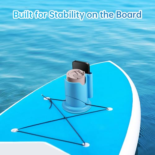 Paddle Board Cup Holder, 2-in-1 Drink & Phone SUP Accessories