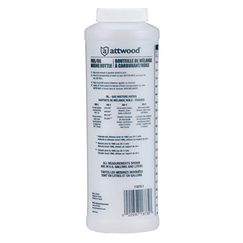 Wide-Mouth Marine Fuel and Oil Mixing Container - 1 Quart