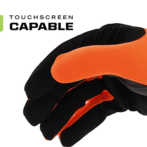 Mechanix Wear Hi-Viz FastFit Work Gloves, X-Large, Fluorescent Orange