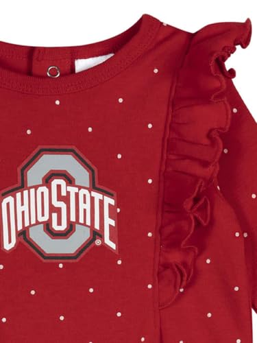 Gerber Ohio State Buckeyes Baby Romper 3-6 Months Officially Licensed
