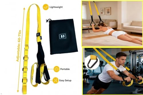 Adjustable Suspension Training Straps Set - Full-Body Home Workout