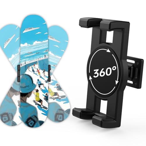 ZIDIHUB Skateboard Wall Mount 360° Rotating Display — 1 Set