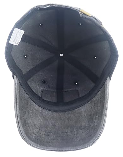 Black GzacDeope American Flag Veteran Baseball Cap for Men & Women, Adjustable Cotton Leather Patch, Patriotic Military Hat