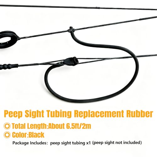 6.5ft Archery Bow Peep Sight Tubing - Durable Latex Replacement Tube