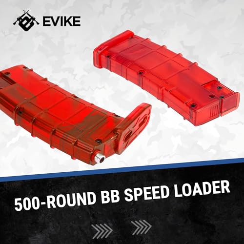 500 Round Airsoft BB Speed Loader - Barrett Special Edition Red