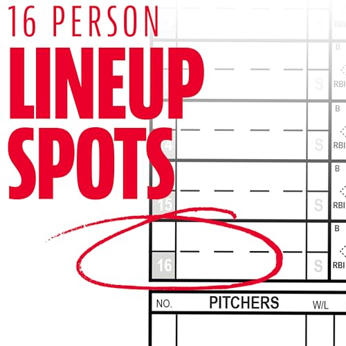 Baseball & Softball Scorebook - 25 Game Lineup & Stat Tracker