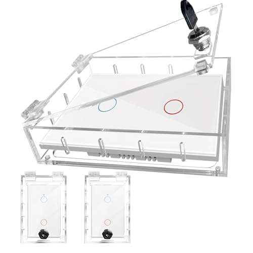 Switch Cover,Baby Proof Light Outlet Covers,Child Safety Switch Plate Guard,Wall Plug Box,Kids Electrical Protector Box Fits All Outlet 4.95" H X 3.35" W X 1.77" D or Smaller (2 Pack)