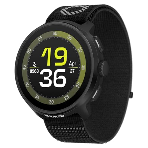 Running Watch with AMOLED Touchscreen - Black Textile Strap